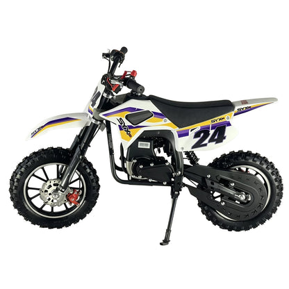 SYX MOTO MK 40cc 4-Stroke Kids Mini Dirt Bike – Automatic Gas Pocket Bike with Pull Start, EPA Approved