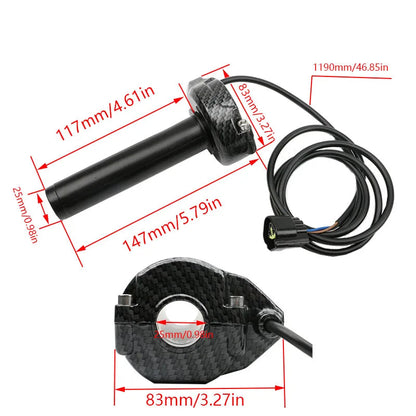Sur-Ron Light Bee S/X Carbon Fiber Throttle Grip Handlebar Twist Grip