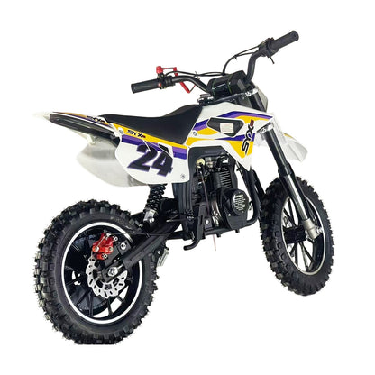 SYX MOTO MK 40cc 4-Stroke Kids Mini Dirt Bike – Automatic Gas Pocket Bike with Pull Start, EPA Approved