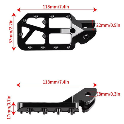 Sur-Ron Light Bee X Foot Pegs – Modified CNC Pegs