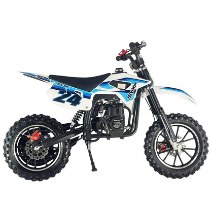 SYX MOTO MK 40cc 4-Stroke Kids Mini Dirt Bike – Automatic Gas Pocket Bike with Pull Start, EPA Approved