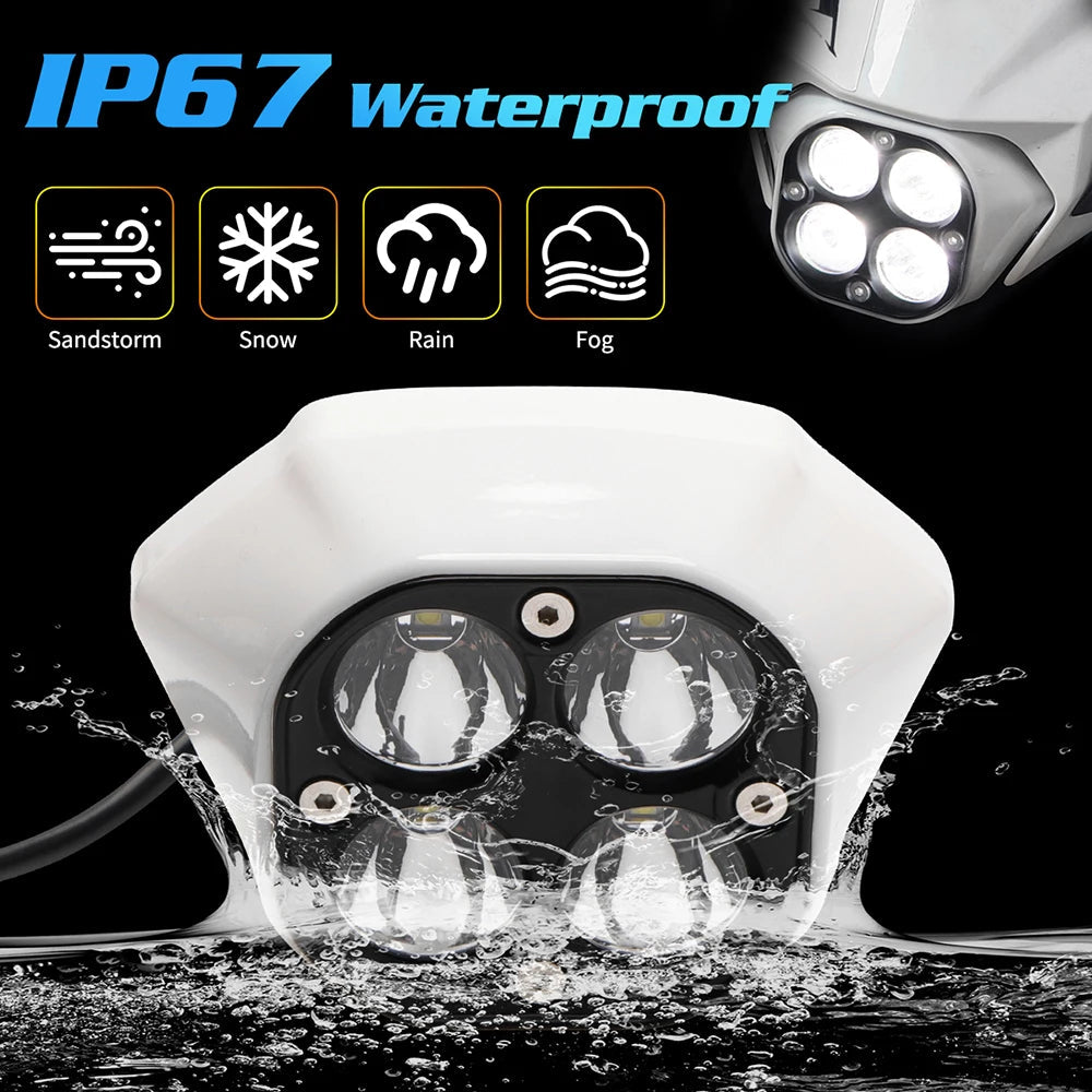 Adjustable LED Headlight for Sur-Ron Ultra Bee Off-Road Motorcycle Headlamp