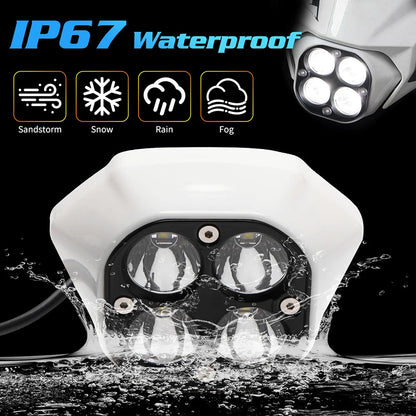 Adjustable LED Headlight for Sur-Ron Ultra Bee Off-Road Motorcycle Headlamp