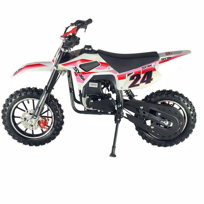 SYX MOTO MK 40cc 4-Stroke Kids Mini Dirt Bike – Automatic Gas Pocket Bike with Pull Start, EPA Approved