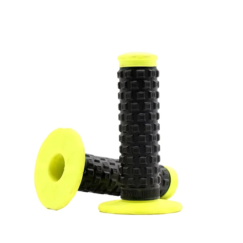 7/8" (22mm) Motorcycle Handlebar Grips – Soft Rubber Pillow Top Dirt Bike Grips for MX, Motocross, Enduro & Off-Road Motorcycles