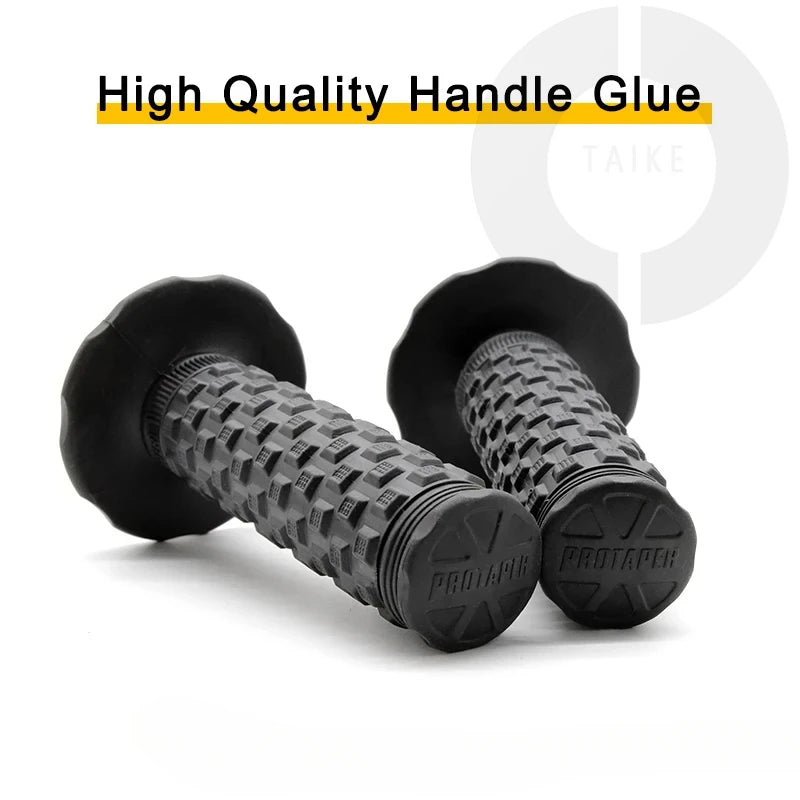 7/8" (22mm) Motorcycle Handlebar Grips – Soft Rubber Pillow Top Dirt Bike Grips for MX, Motocross, Enduro & Off-Road Motorcycles