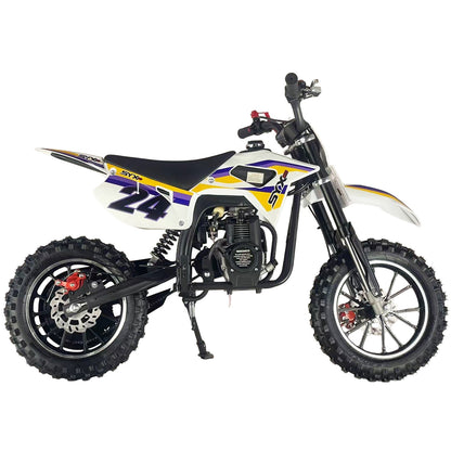 SYX MOTO MK 40cc 4-Stroke Kids Mini Dirt Bike – Automatic Gas Pocket Bike with Pull Start, EPA Approved
