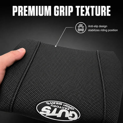GUTS Style Ribbed Seat Cover for Dirt Bikes – Gripper Seat Cover with Custom Color Options