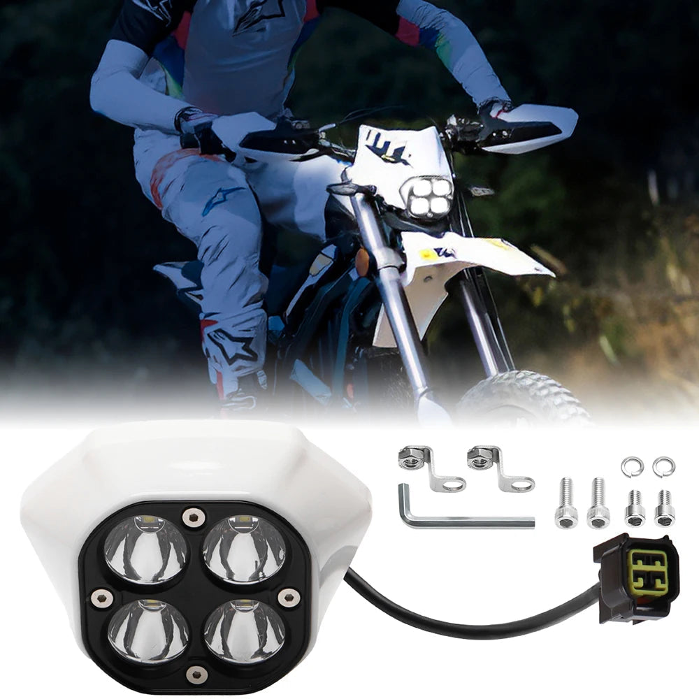 Adjustable LED Headlight for Sur-Ron Ultra Bee Off-Road Motorcycle Headlamp