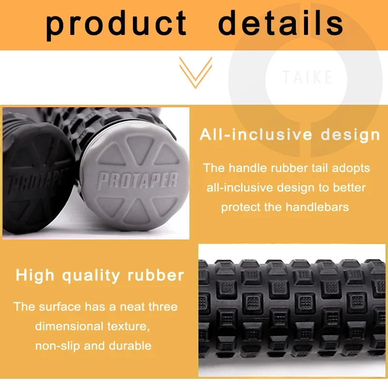 7/8" (22mm) Motorcycle Handlebar Grips – Soft Rubber Pillow Top Dirt Bike Grips for MX, Motocross, Enduro & Off-Road Motorcycles