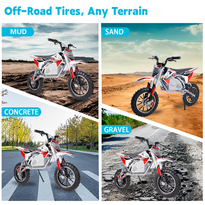SYX MOTO KBE 500W Kids Electric Dirt Bike | 36V Mini Off-Road E-Bike for Beginners