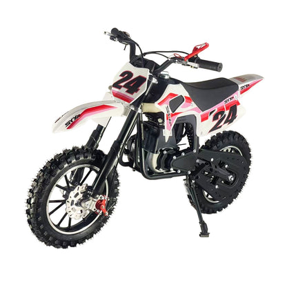 SYX MOTO MK 40cc 4-Stroke Kids Mini Dirt Bike – Automatic Gas Pocket Bike with Pull Start, EPA Approved