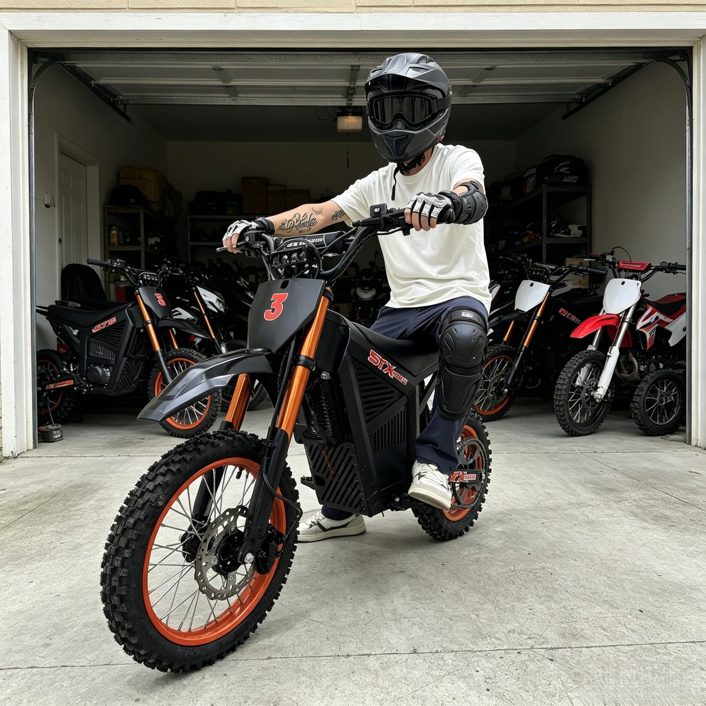 SYX MOTO ARC 3000W Peak Electric Dirt Bike | 48V Mid-Drive Off-Road Motorcycle