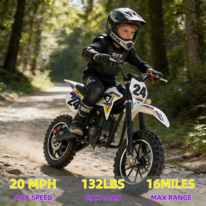 SYX MOTO MK 40cc 4-Stroke Kids Mini Dirt Bike – Automatic Gas Pocket Bike with Pull Start, EPA Approved