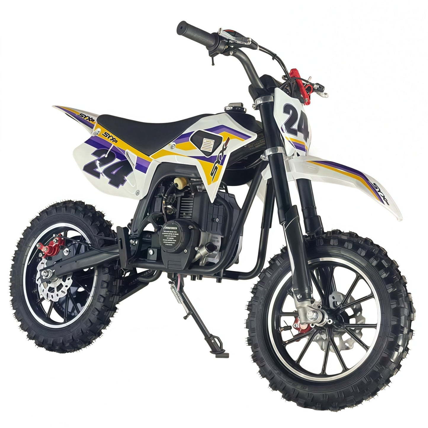 SYX MOTO MK 40cc 4-Stroke Kids Mini Dirt Bike – Automatic Gas Pocket Bike with Pull Start, EPA Approved