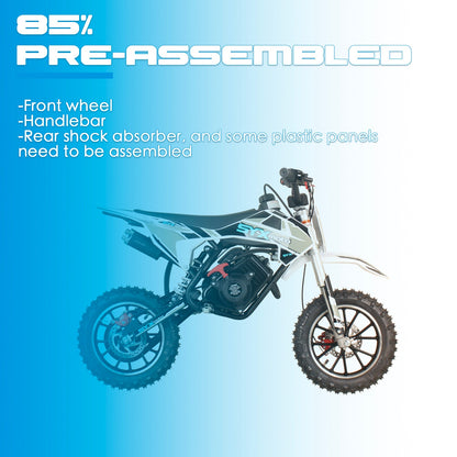 SYX MOTO VK 58cc 4-Stroke Off-Road Mini Ride-On for Kids – Pull Start, 2.0HP, Fully Automatic