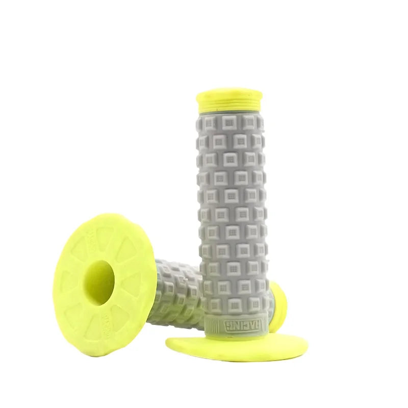 7/8" (22mm) Motorcycle Handlebar Grips – Soft Rubber Pillow Top Dirt Bike Grips for MX, Motocross, Enduro & Off-Road Motorcycles