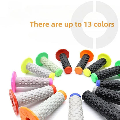 7/8" (22mm) Motorcycle Handlebar Grips – Soft Rubber Pillow Top Dirt Bike Grips for MX, Motocross, Enduro & Off-Road Motorcycles