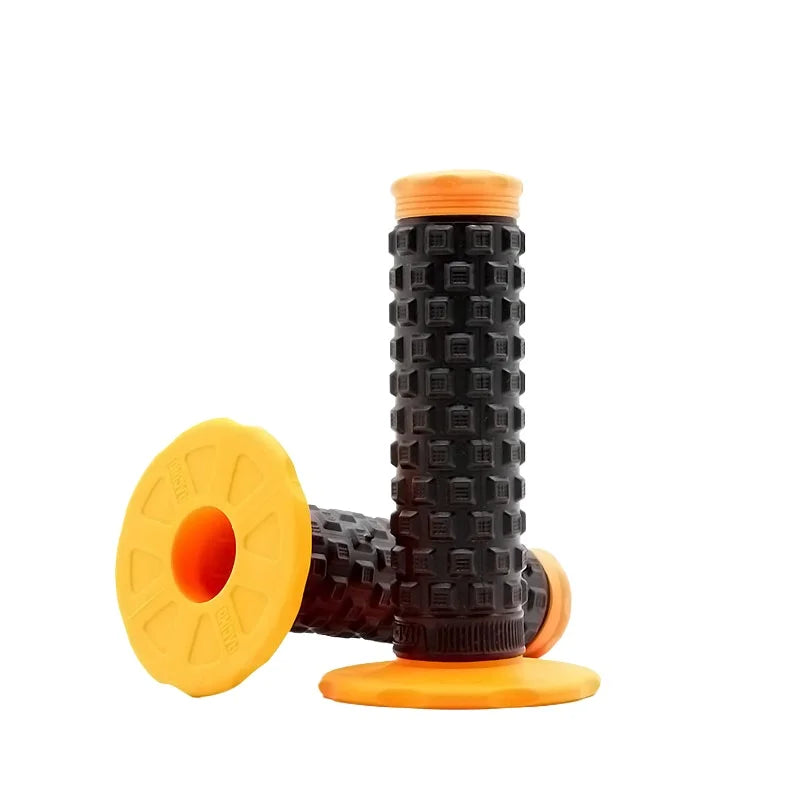 7/8" (22mm) Motorcycle Handlebar Grips – Soft Rubber Pillow Top Dirt Bike Grips for MX, Motocross, Enduro & Off-Road Motorcycles