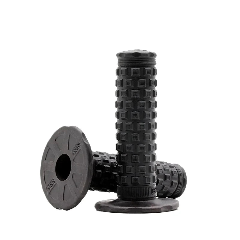 7/8" (22mm) Motorcycle Handlebar Grips – Soft Rubber Pillow Top Dirt Bike Grips for MX, Motocross, Enduro & Off-Road Motorcycles