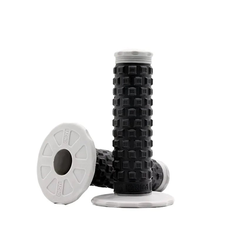 7/8" (22mm) Motorcycle Handlebar Grips – Soft Rubber Pillow Top Dirt Bike Grips for MX, Motocross, Enduro & Off-Road Motorcycles