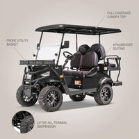 TANA TrailPro 4X Electric Golf Cart — Feature Infographic