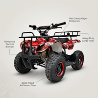 TrailForce ViperX 4x4 Tactical ATV — Feature Infographic