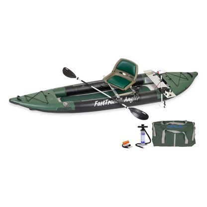 Sea Eagle 385FTA FastTrack 12FT 2- Persons Angler Inflatable Hunter Green Fishing Kayak [385FTAK] (SAK80139)